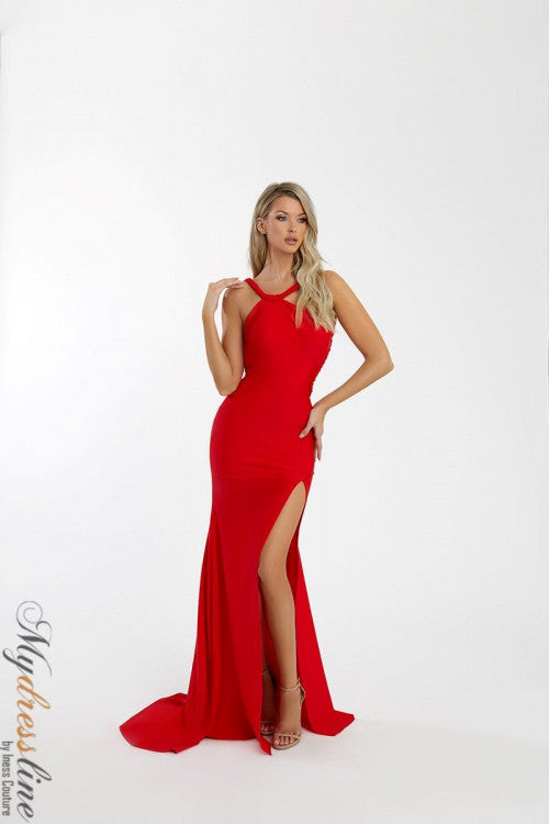 strapless open back dress Ring the Night Satin Mini Dress