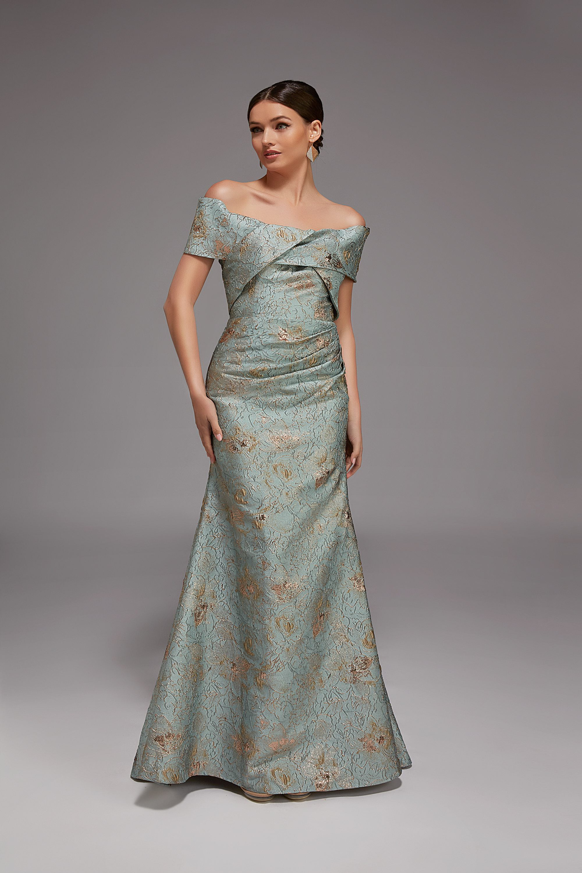 Alyce 27802 Off-Shoulder Lace Silk Mermaid Gown – Mydressline