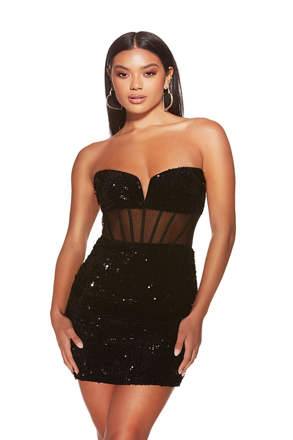 Alyce 4934 Sequin Strapless Cocktail Dress – Mydressline