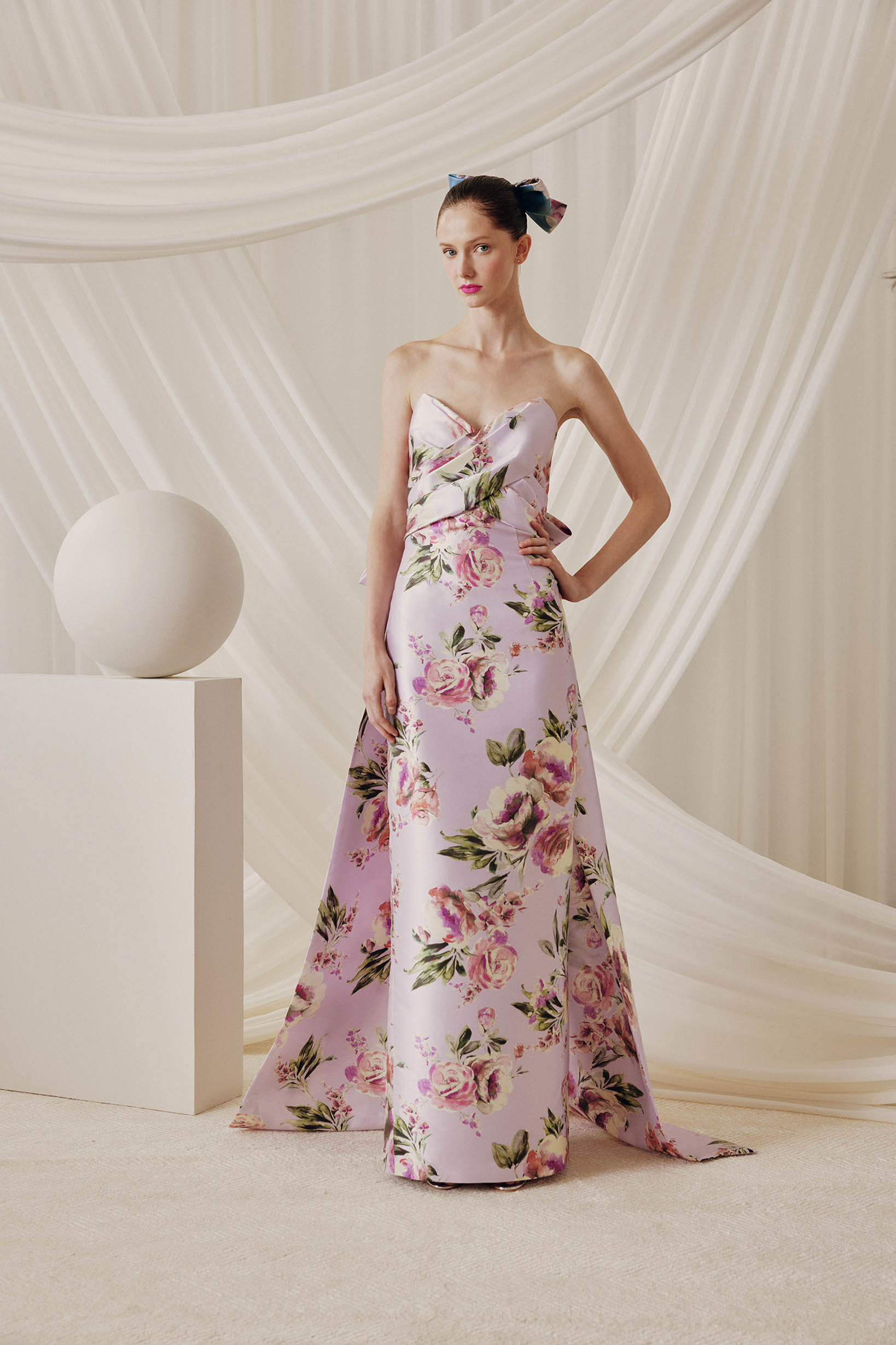 Audrey+Brooks 6831 Elegant Floral Gown Mydressline Audrey+Brooks 6831 Elegant Floral Gown Mydressline