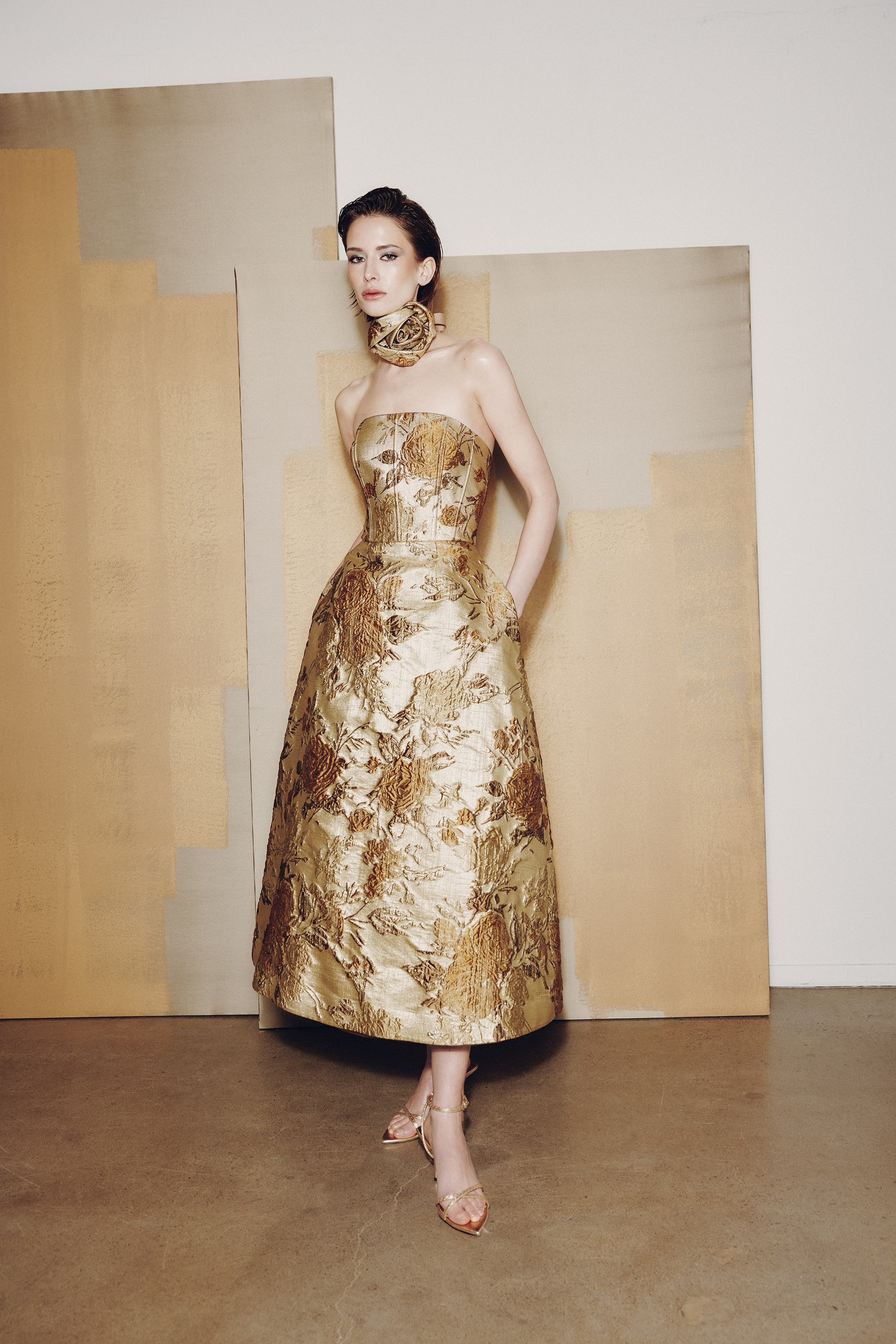 Audrey+Brooks 6937 Elegant Gold Fashion Garment – Mydressline