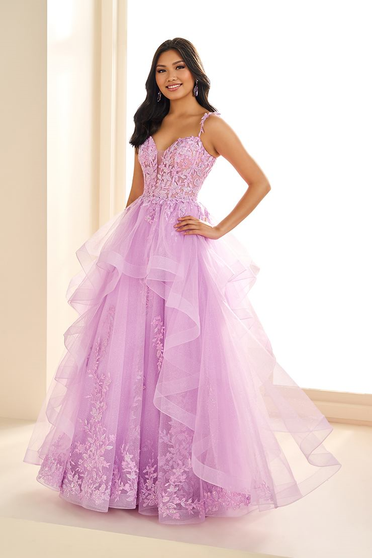 fitted lace wedding dress Ellie Wilde EW36081 Lavish Ball Gown with Embroidery – Mydressline