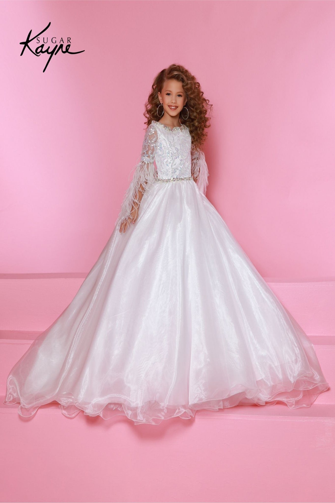 Johnathan Kayne C338 Organza and Metallic Gown Dress