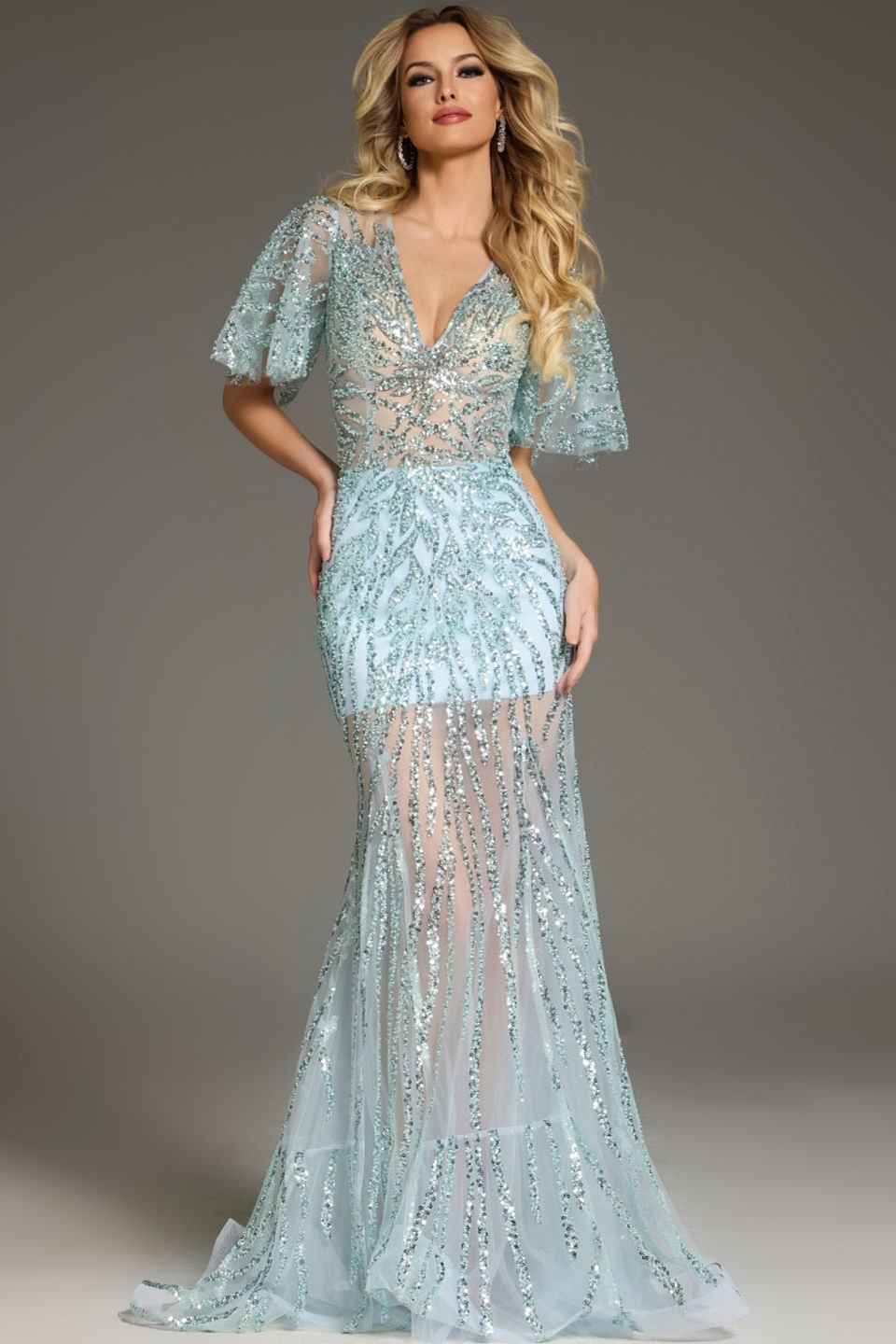 Jovani 39008 Elegant Beaded Evening Gown  Mydressline