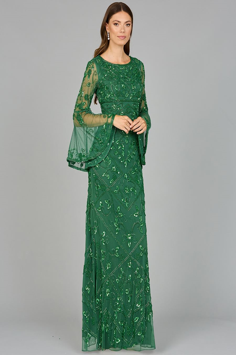 lara green dress 29088 Spring 2024 Collection Evening – Mydressline Style-Color-Dim:AP1E210784_AF304_M