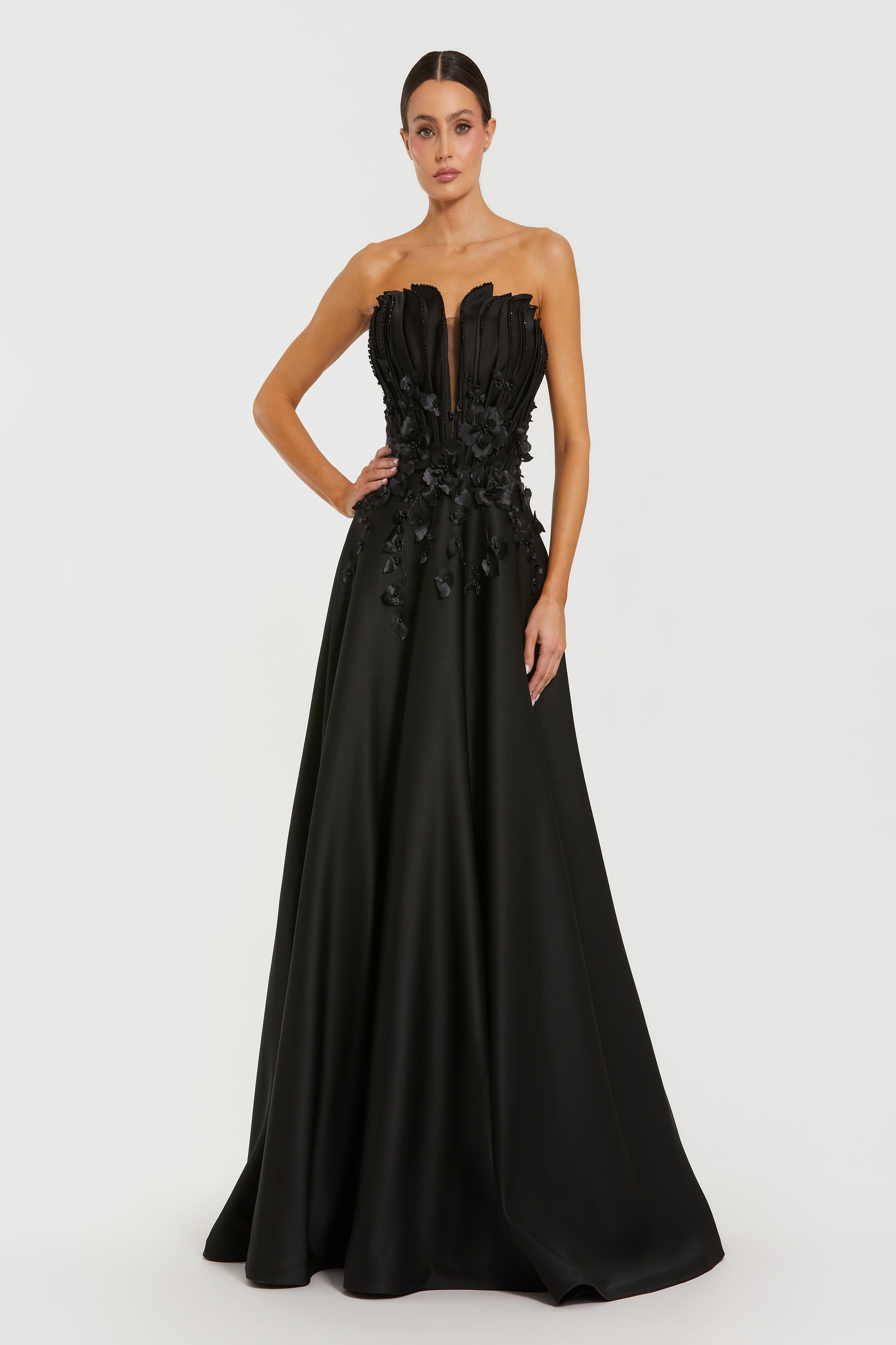 long sleeved dress formal Evening Dresses Women Long Sleeve Square Neck Modest Ankle Length Formal  Gowns fg5783