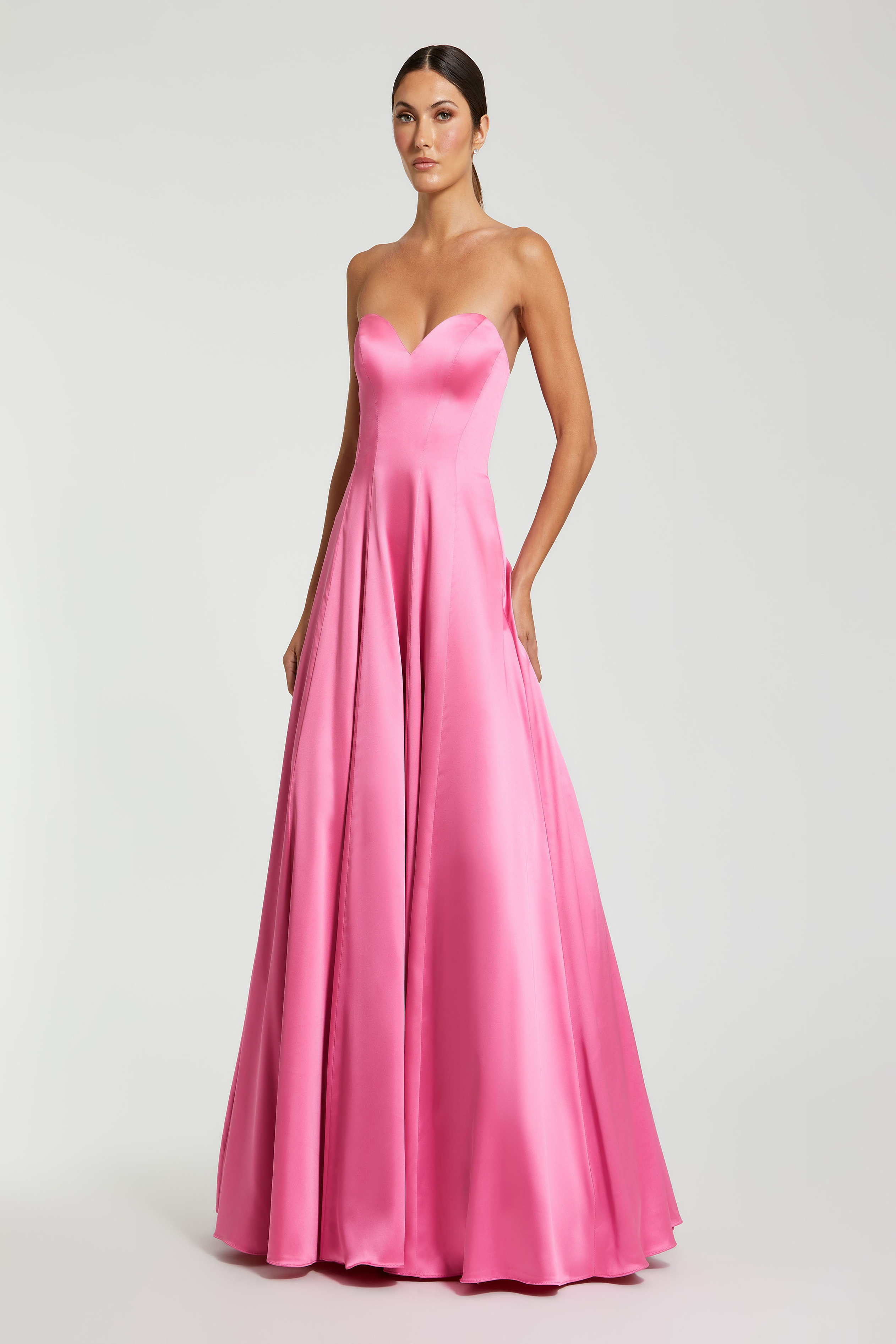 white midi maxi dress Eliana Open Back Maxi Dress
