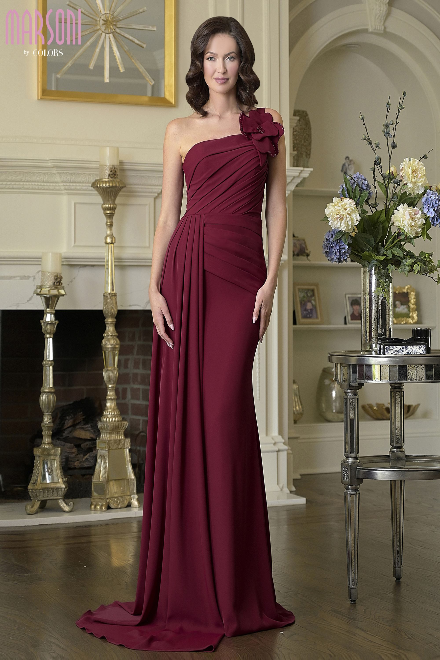 Marsoni M330: Luxurious One-Shoulder Evening Dress – Mydressline