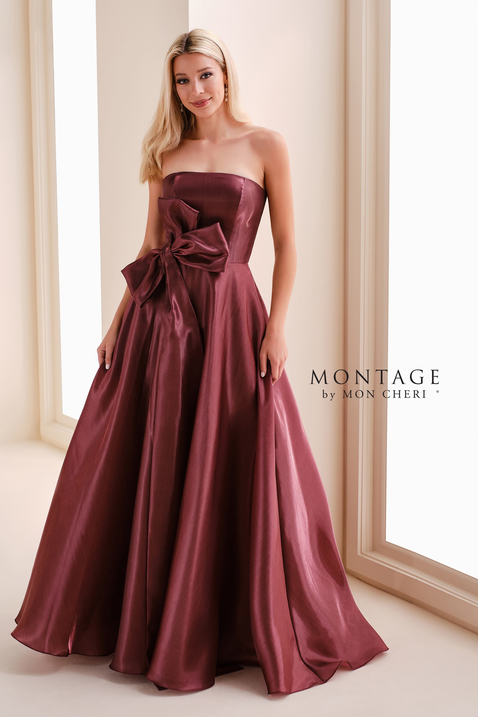 Mon Cheri Montage M4207: Luxurious Organza Ball Gown – Mydressline
