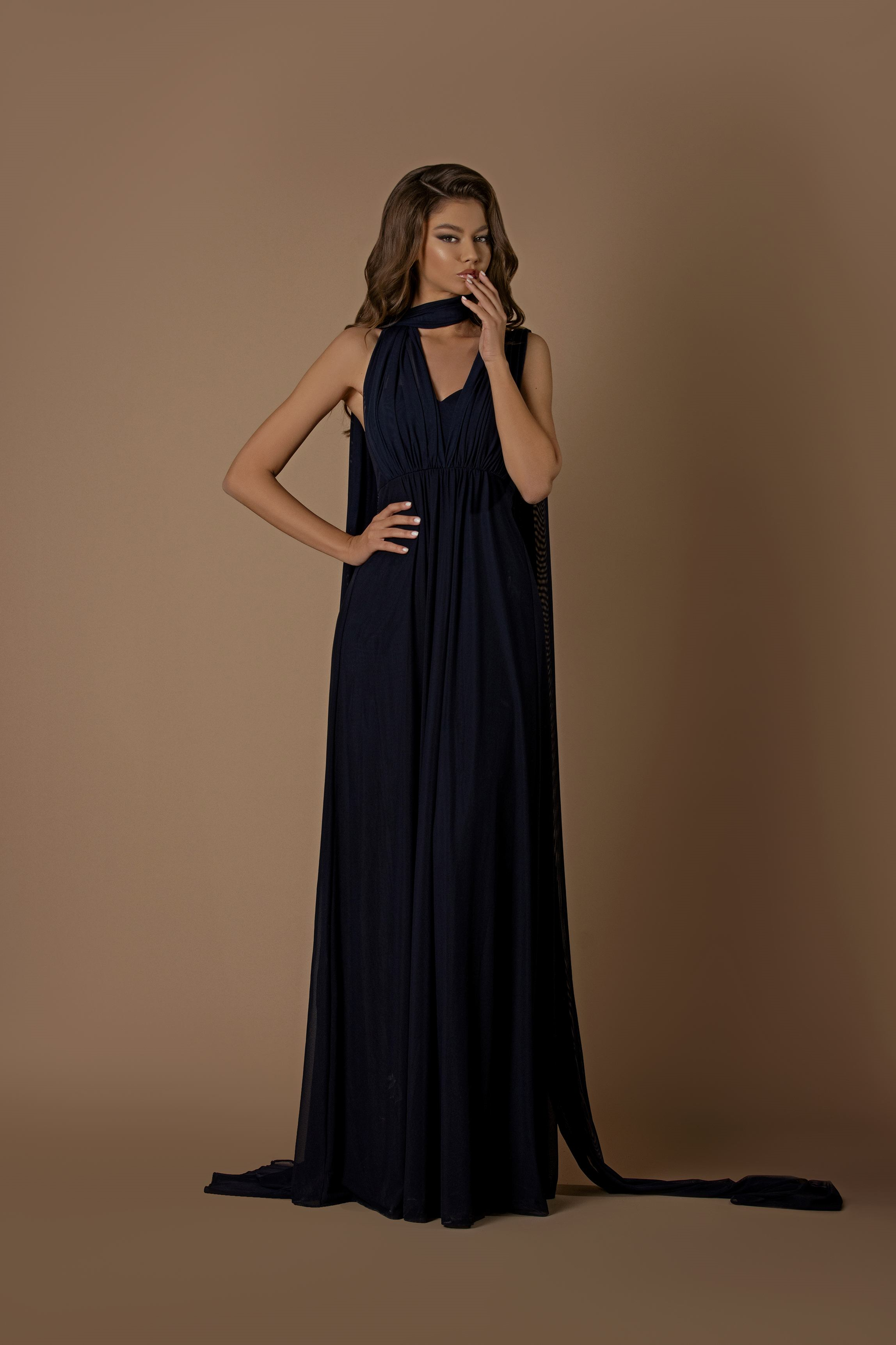 Morris NBM1009 Dress by Nicoletta - Peacock