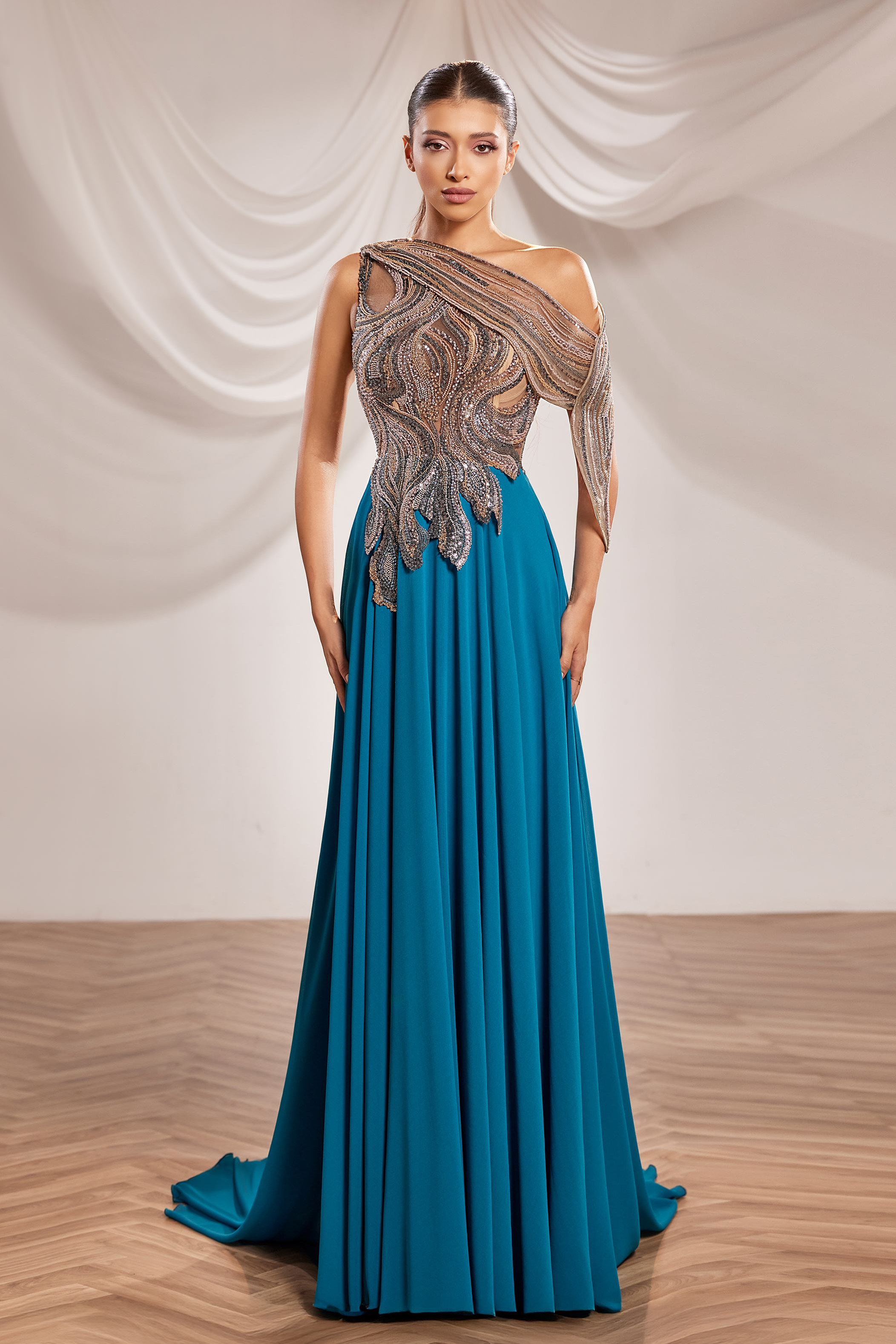 Reverie Couture 246 Prom Dress - Teal