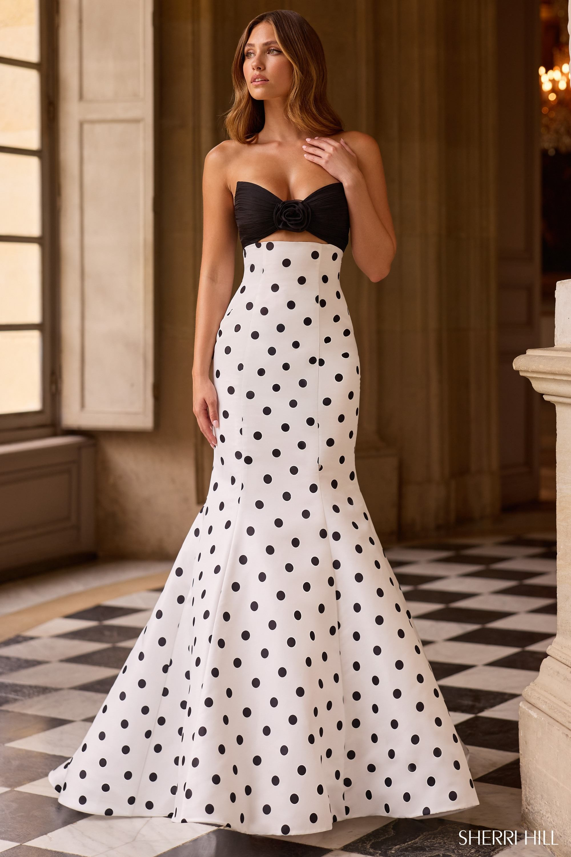 chinese dress ladies Sherri Hill 57800