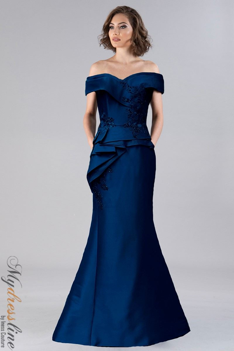 Gia Franco 12113 Evening Dress Elegant Off-Shoulder Taffeta Gown