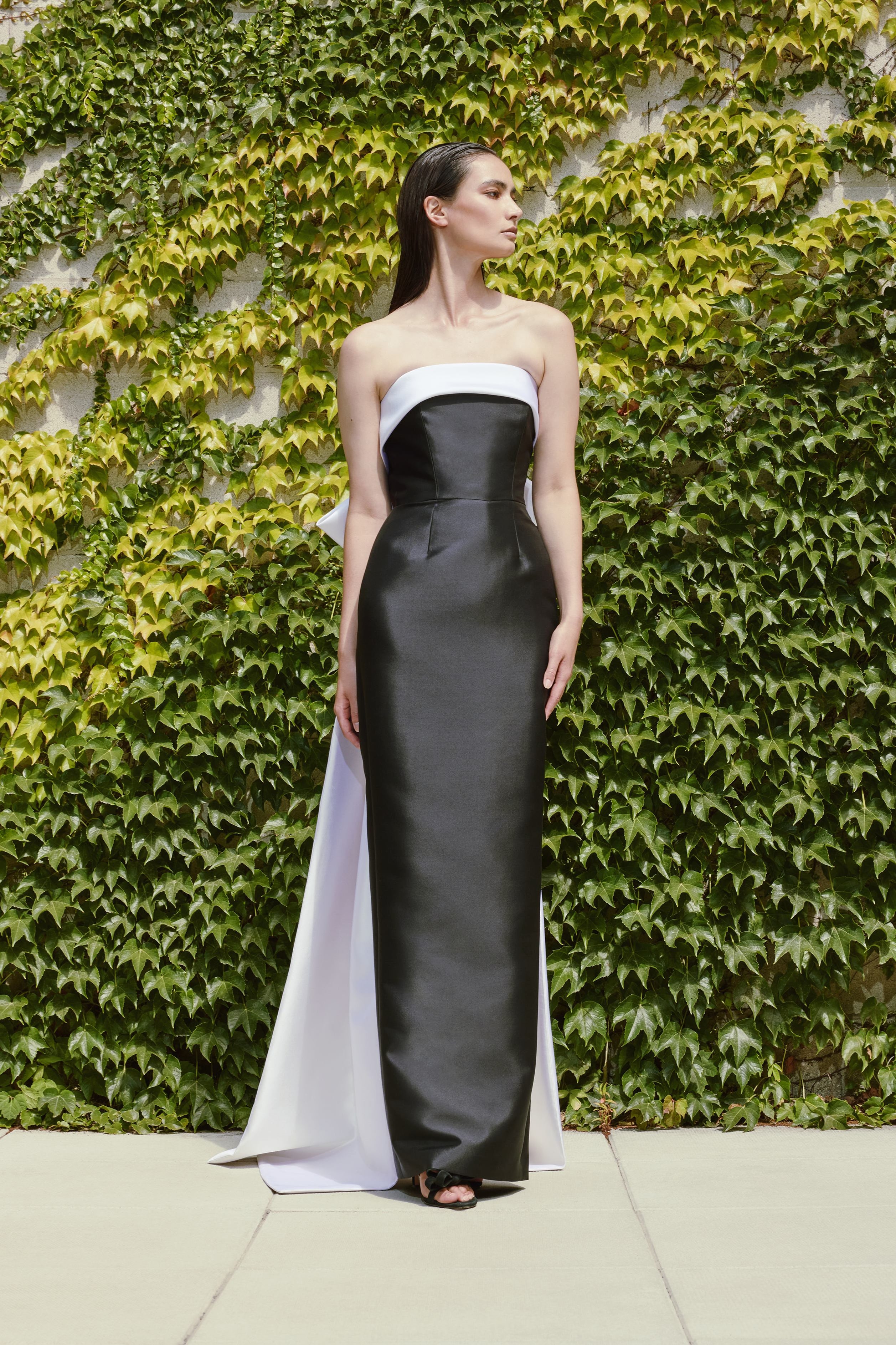 Audrey+Brooks 6420 Strapless Mikado Gown with Majestic Train