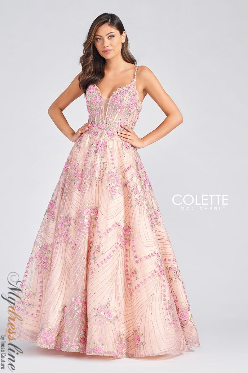 Colette CL12279 Elegant Floral Embellished Gown  Mydressline