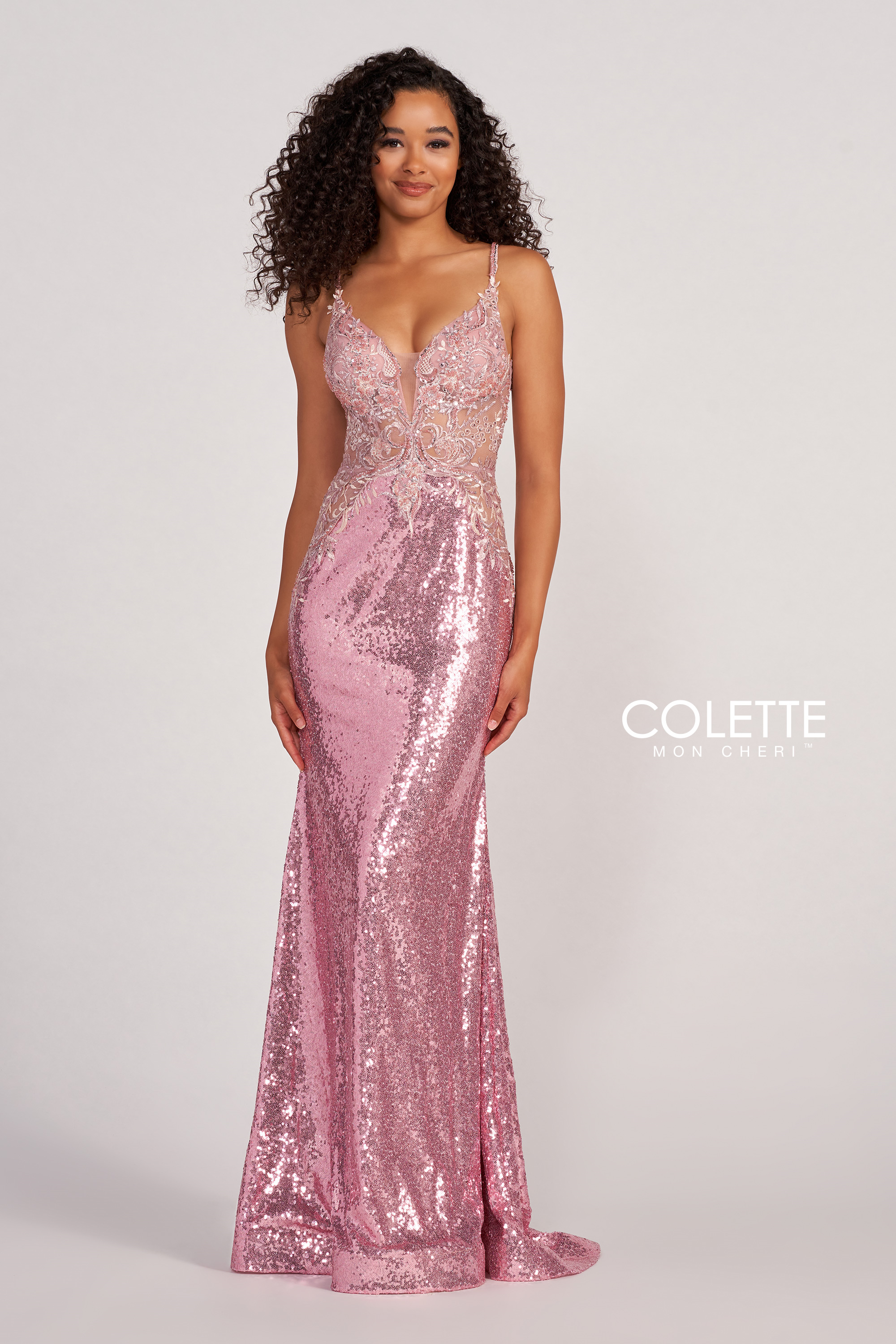 SECRET TROPHY]フリルチュールジレ ライトグレー Colette CL2061 Dress – Mydressline