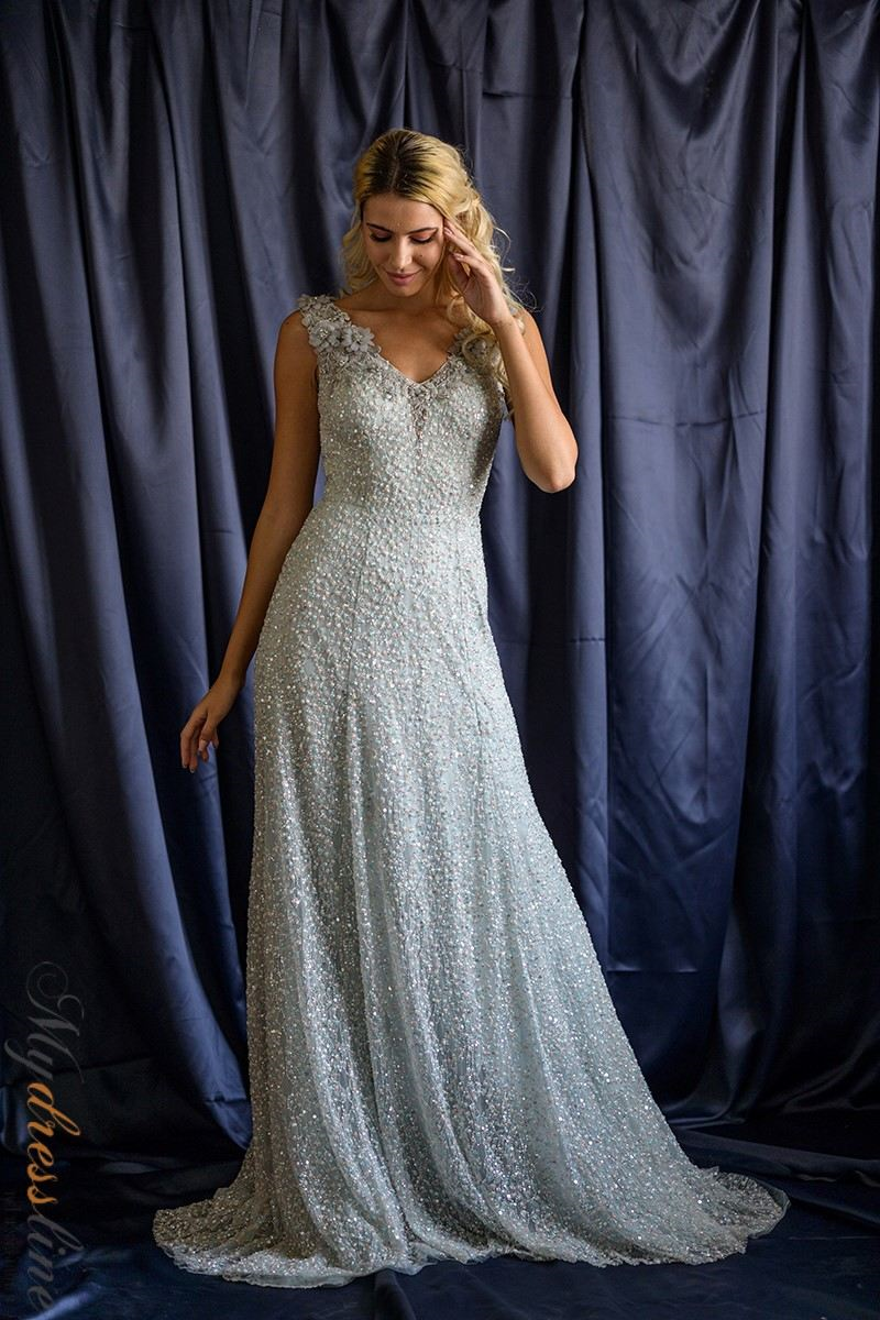 celia sequin dress Silver Sequin Maxi Dress - Celia