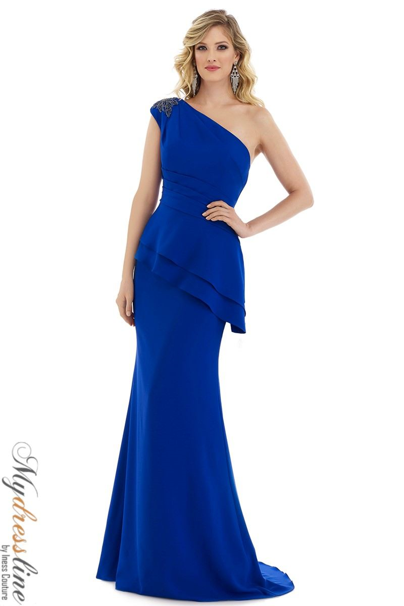 strapless open back dress Rina Di Montella RD2948 - Long Stretch Crepe Mermaid Dress