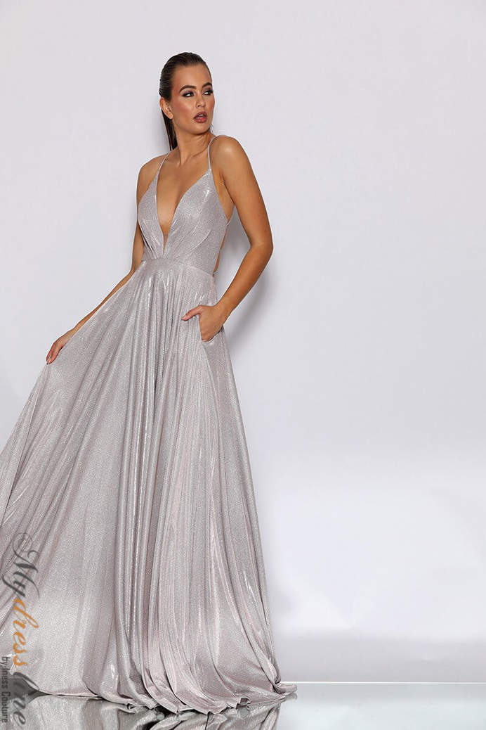 silver jadore dress Jadore Holly Dress in Silver