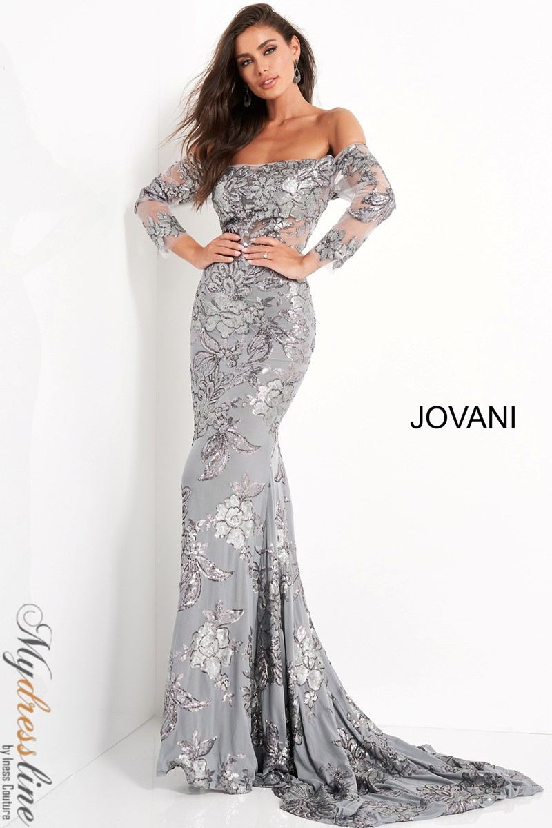 Jovani 04333 Off-Shoulder Mermaid Evening Gown – Mydressline