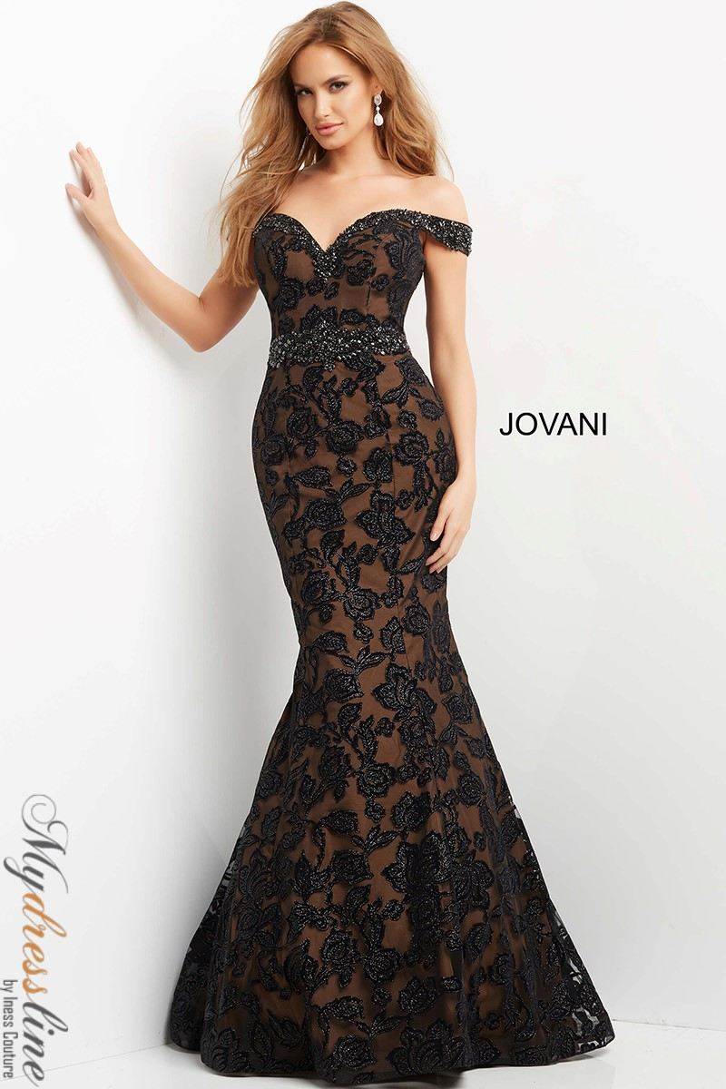 Jovani 07061 Prom Dress - Black-Cafe | NewYorkDress