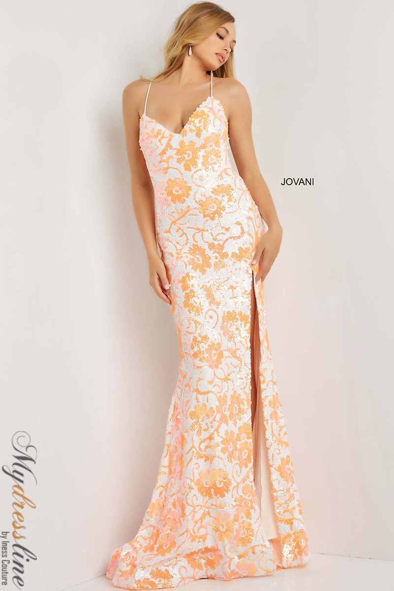 Jovani 08255 Sequin Lace Mermaid Evening Gown – Mydressline