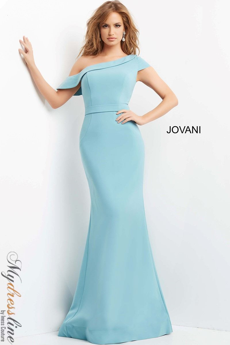 green emerald velvet dress Jovani D5001 Prom Dress - Olive/Gold main image 0