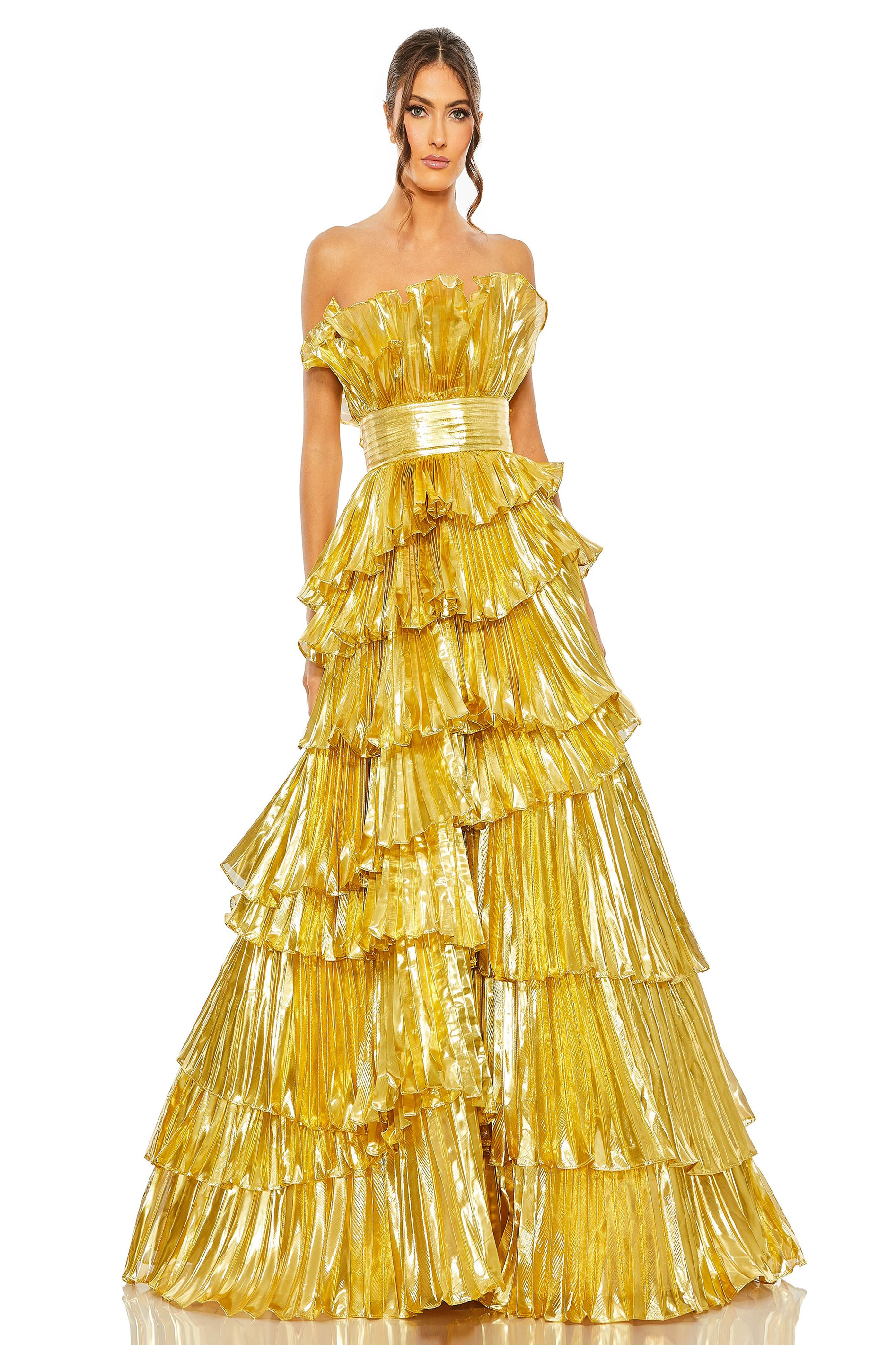 Mac Duggal 11697 Strapless A-Line Ball Gown Elegance – Mydressline