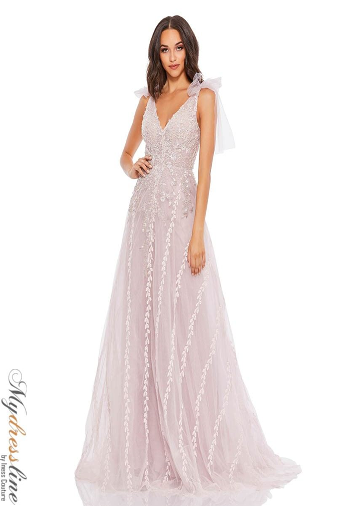 mac duggal sequin tiered long sleeve tulle dress Mac Duggal 20313 Tulle Evening Dress with Train – Mydressline