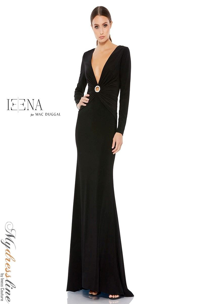 mac duggal black long sleeve dress Mac Duggal 26514 Evening Dress