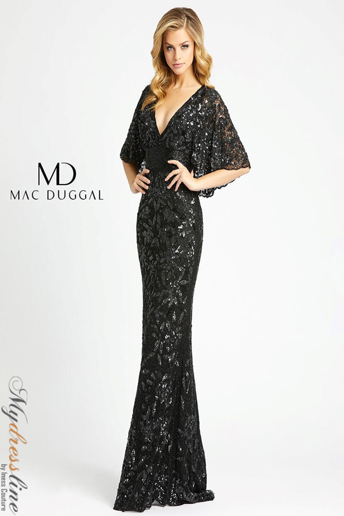 Mac Duggal 4574 Evening Dress with Dramatic Train – Mydressline Mac Duggal 4574 Evening Dress with Dramatic Train – Mydressline