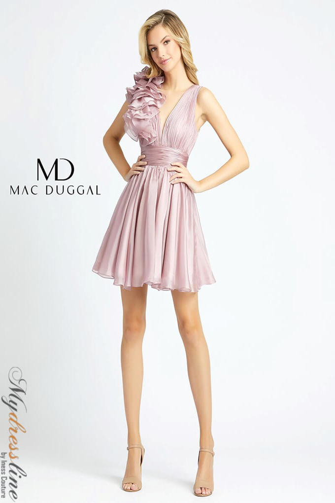 Mac Duggal 48952 Chiffon Cocktail Dress for Parties Mydressline Mac Duggal 48952 Chiffon Cocktail Dress for Parties Mydressline