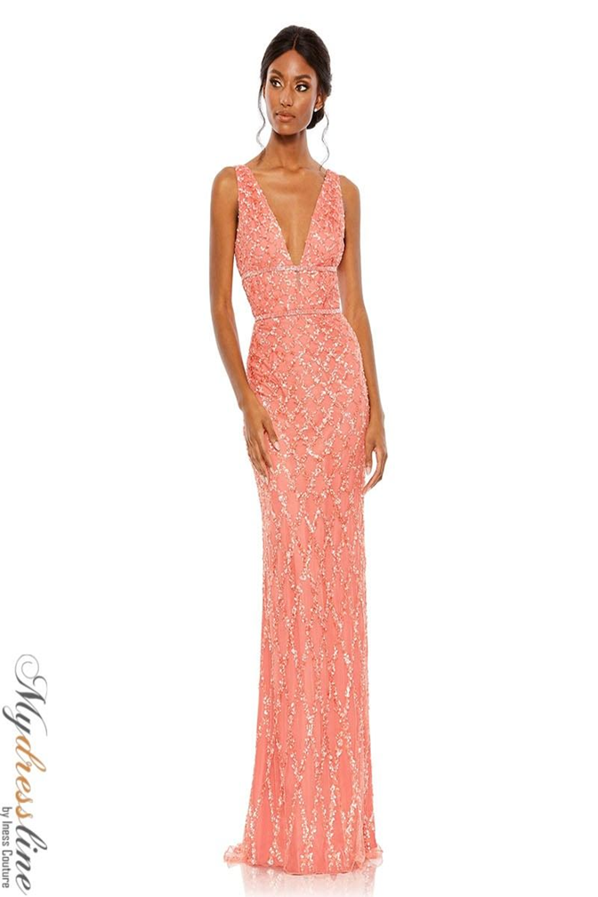 Mac Duggal 5669 Sequin Evening Gown with Beading Mydressline Mac Duggal 5669 Sequin Evening Gown with Beading Mydressline
