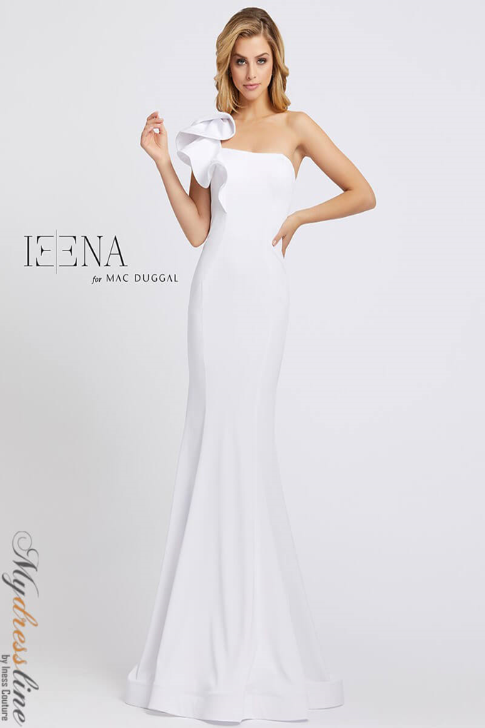 mac duggal white mermaid dress Mac Duggal 67156