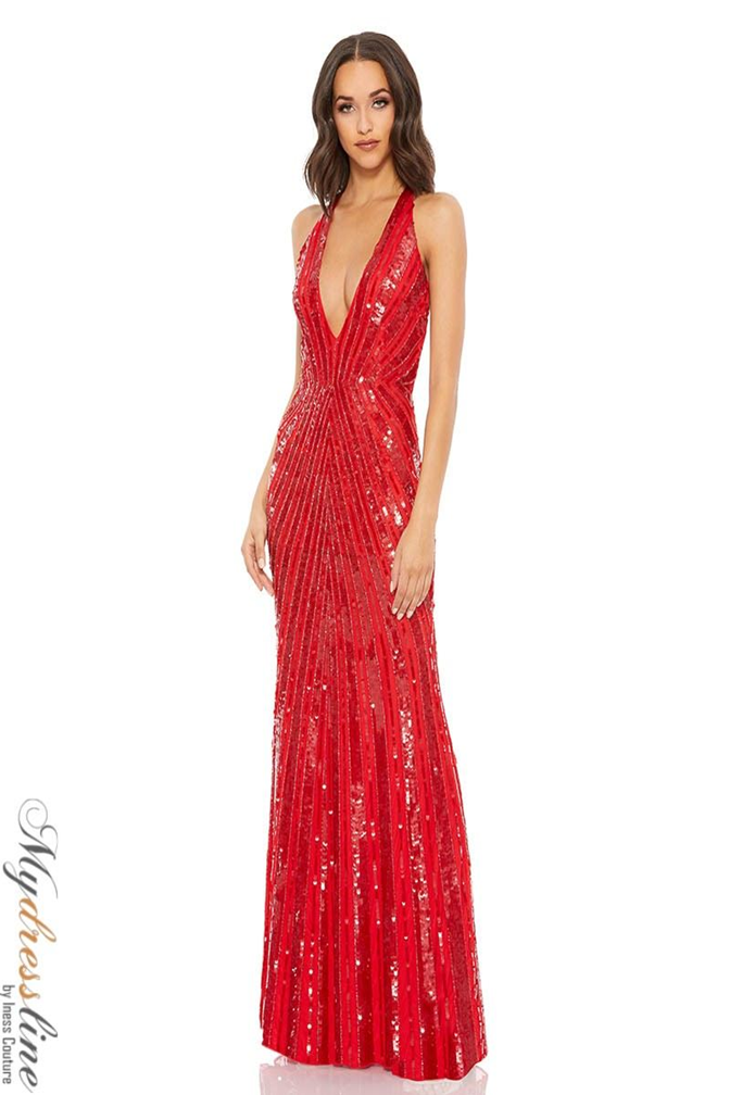 mac duggal red sequin dress Mac Duggal