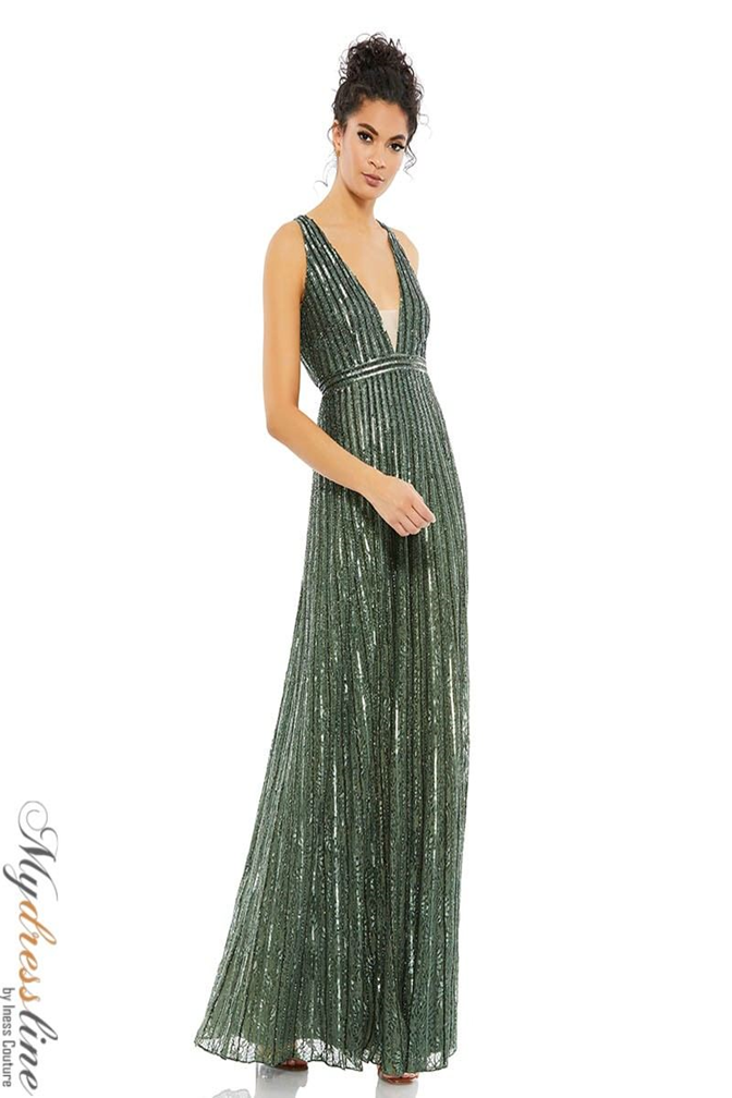 Mac Duggal 93570 A-Line Evening Dress with Sequins  Mydressline