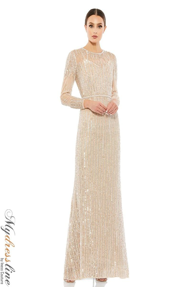 Mac Duggal 93629 Long Sequin Evening Dress – Mydressline
