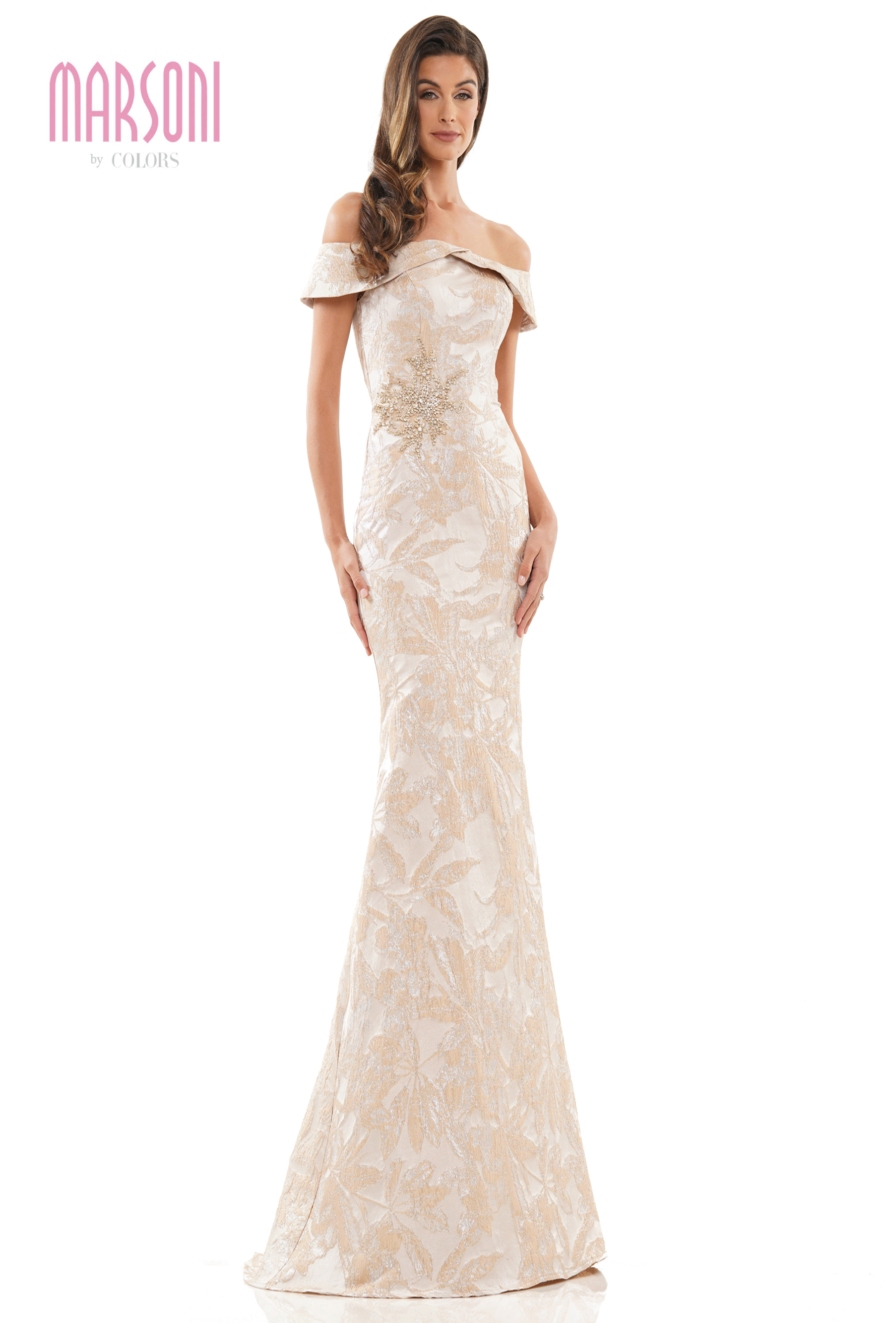Marsoni MV1223 Mermaid Gown with Zipper Train – Mydressline