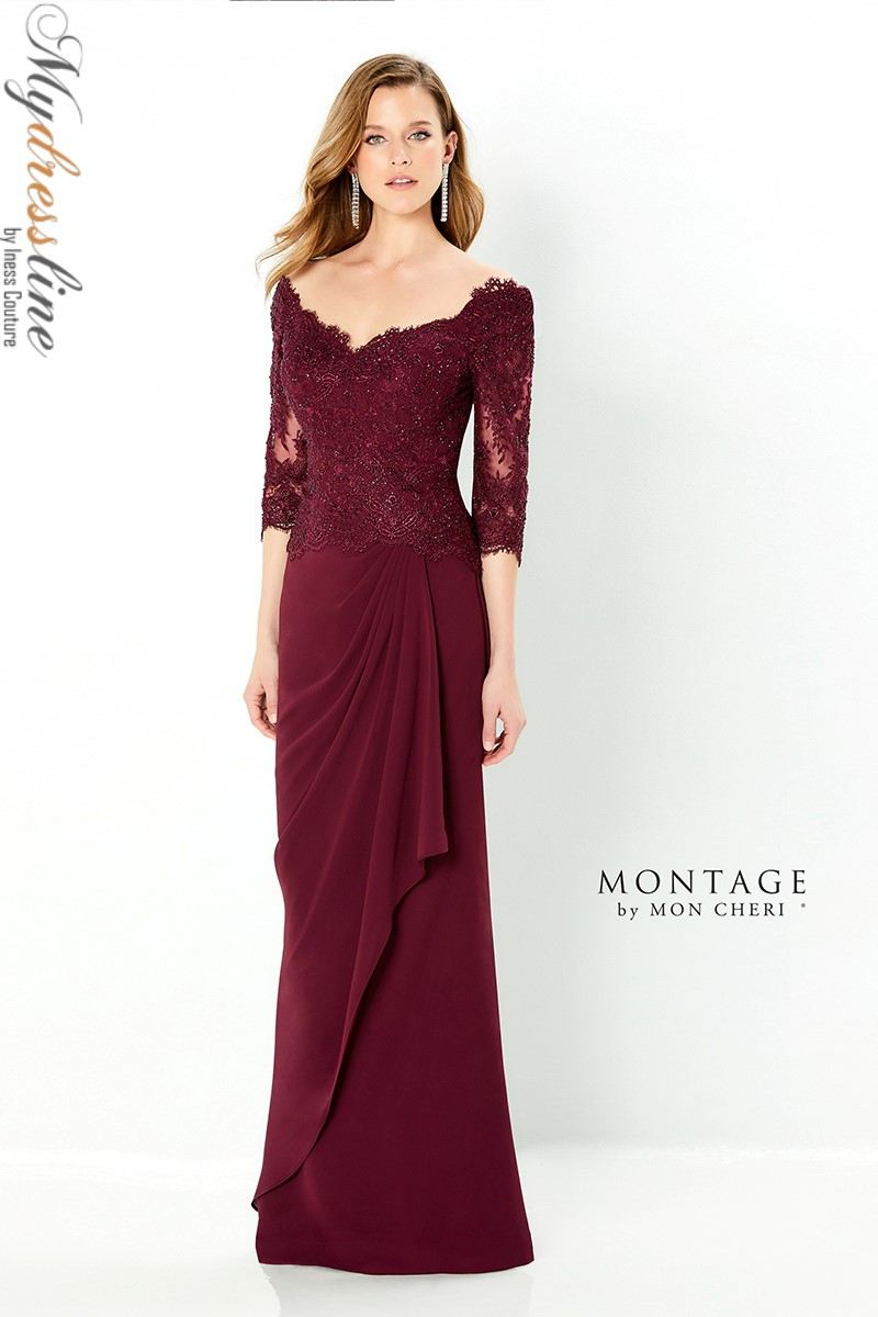 れろれろれろ Mon Cheri Montage 220942 Mother of the Bride Dress – Mydressline