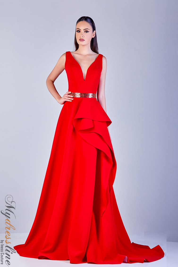 peplum a line dress Classic Long Sleeve Peplum Maxi Dress | Dress