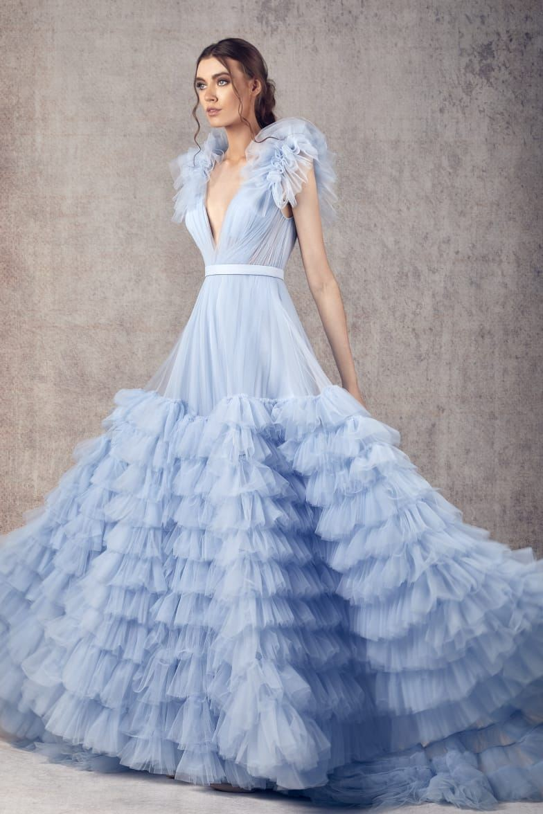 algadel dress- luxury evening dress product info and reviews Ziad Germanos WA0122 Dress