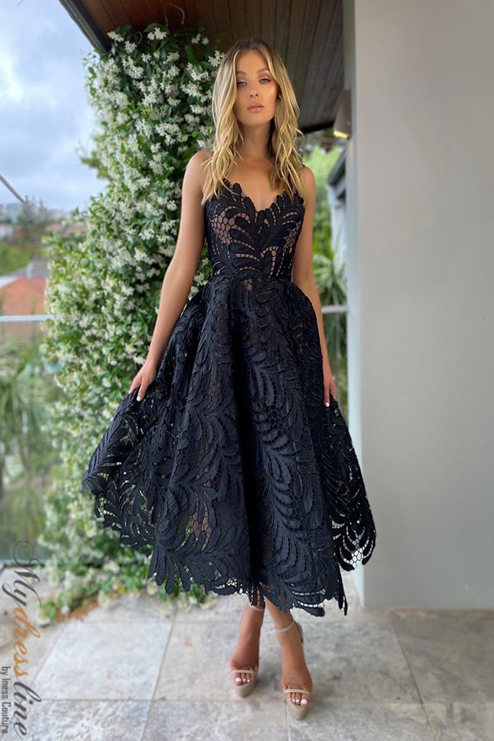 jadore lace dress J'Adore Dresses J27004 - Long Lace, Glitter Tulle A-line Dress