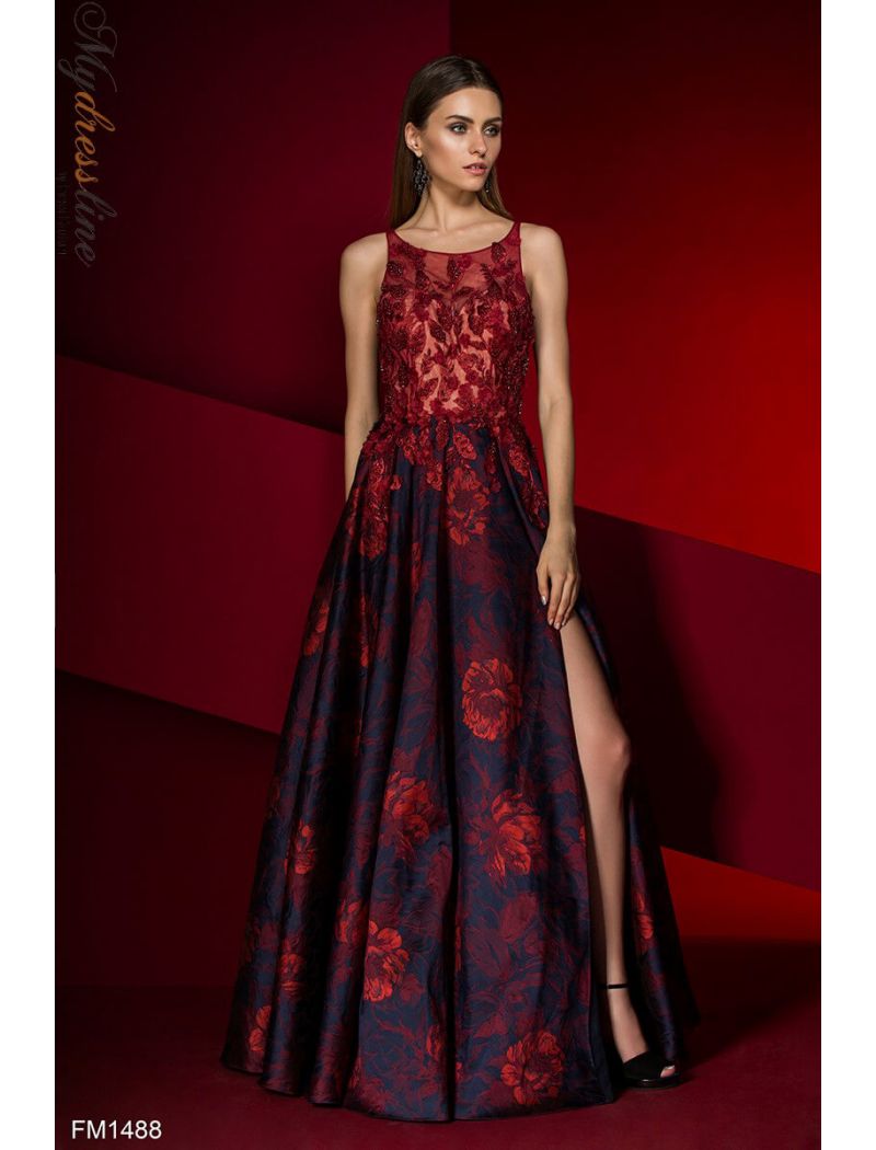 Flower Print and Fashion Cocktail Style Designer Dresses Collection - Mydressline