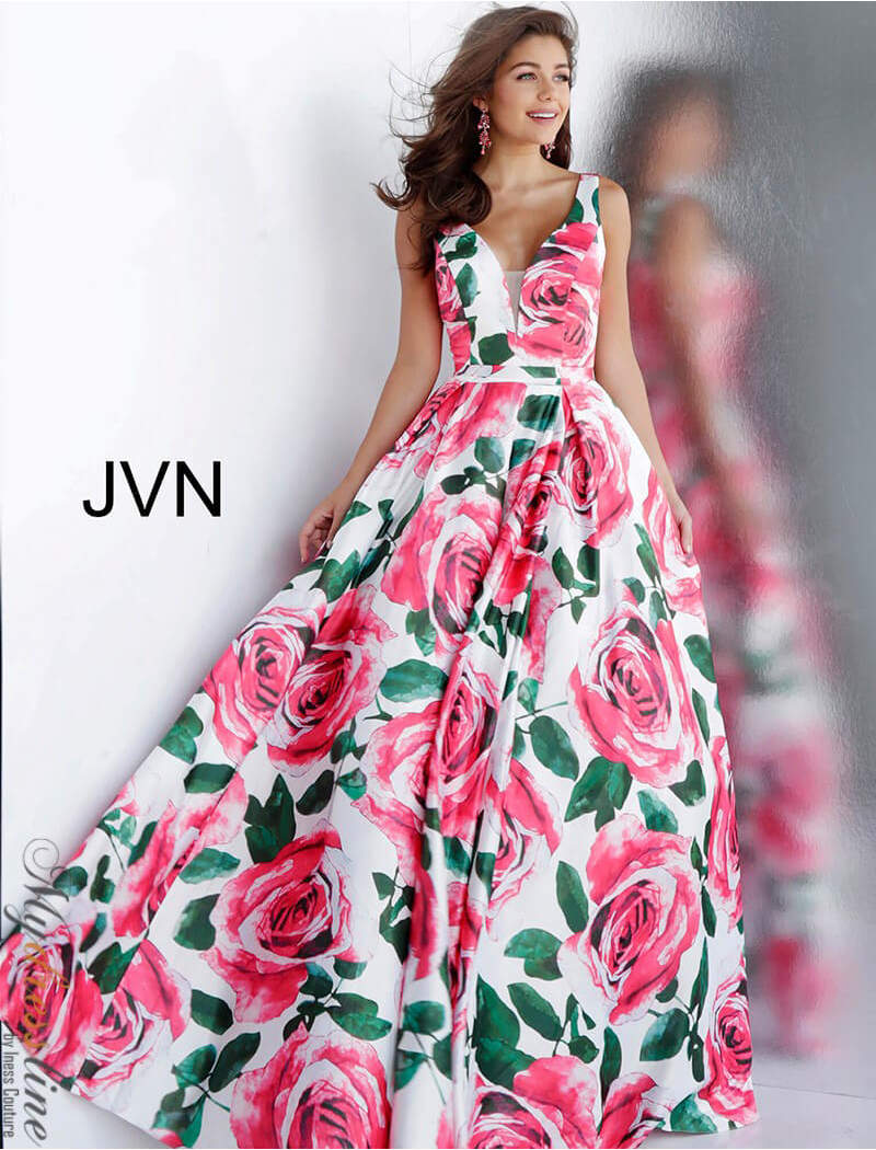 Complete Outfits Summer Floral Print Designer Dresses - Mydressline