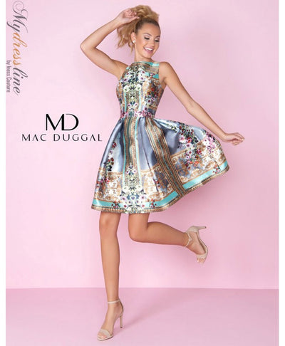 Prom Dresses for Graduation Party by Mac-Duggal and Trend of Floral Prints