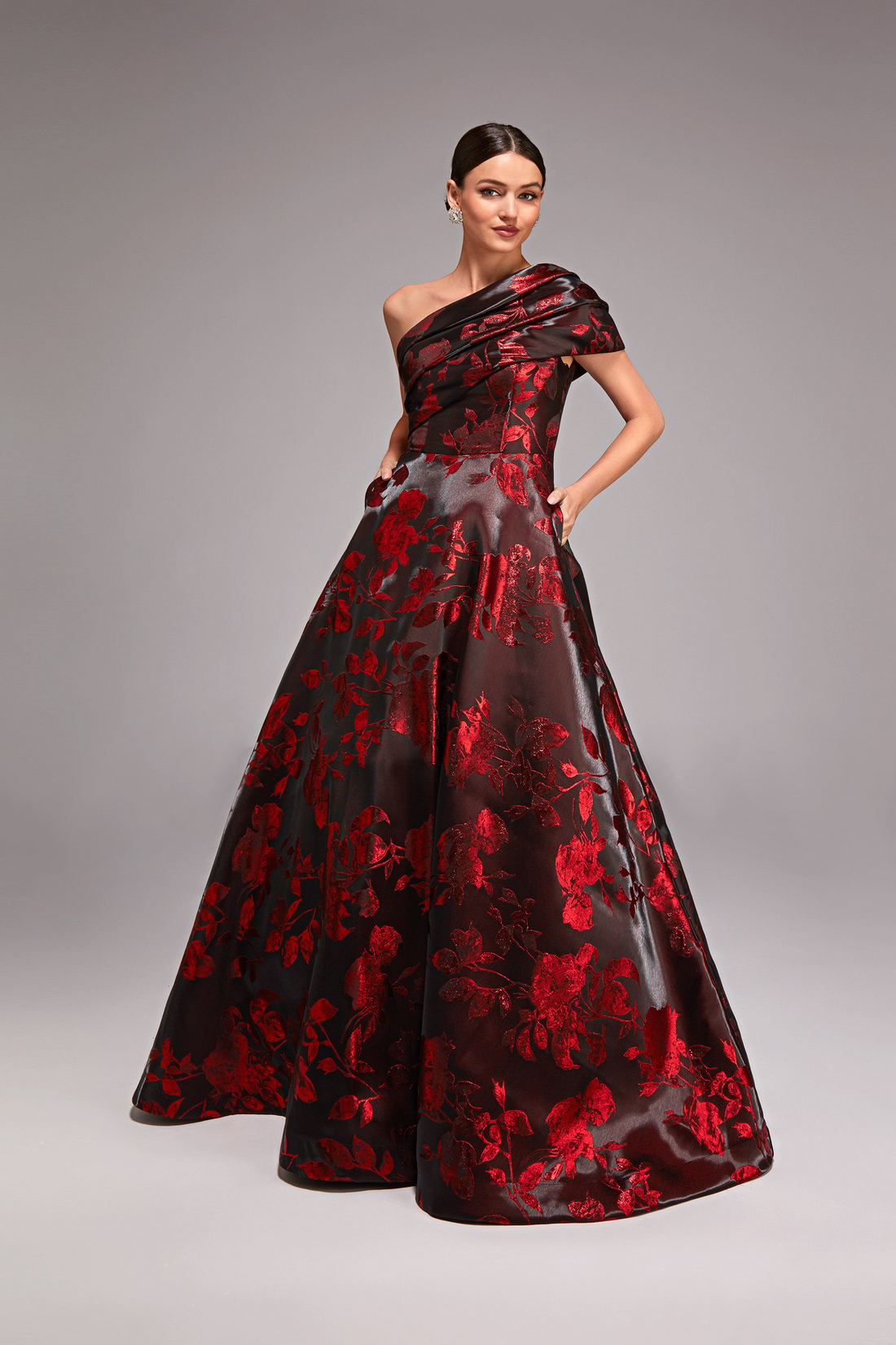 Alyce 27858 – Alyce 27858 One-Shoulder Satin Ball Gown