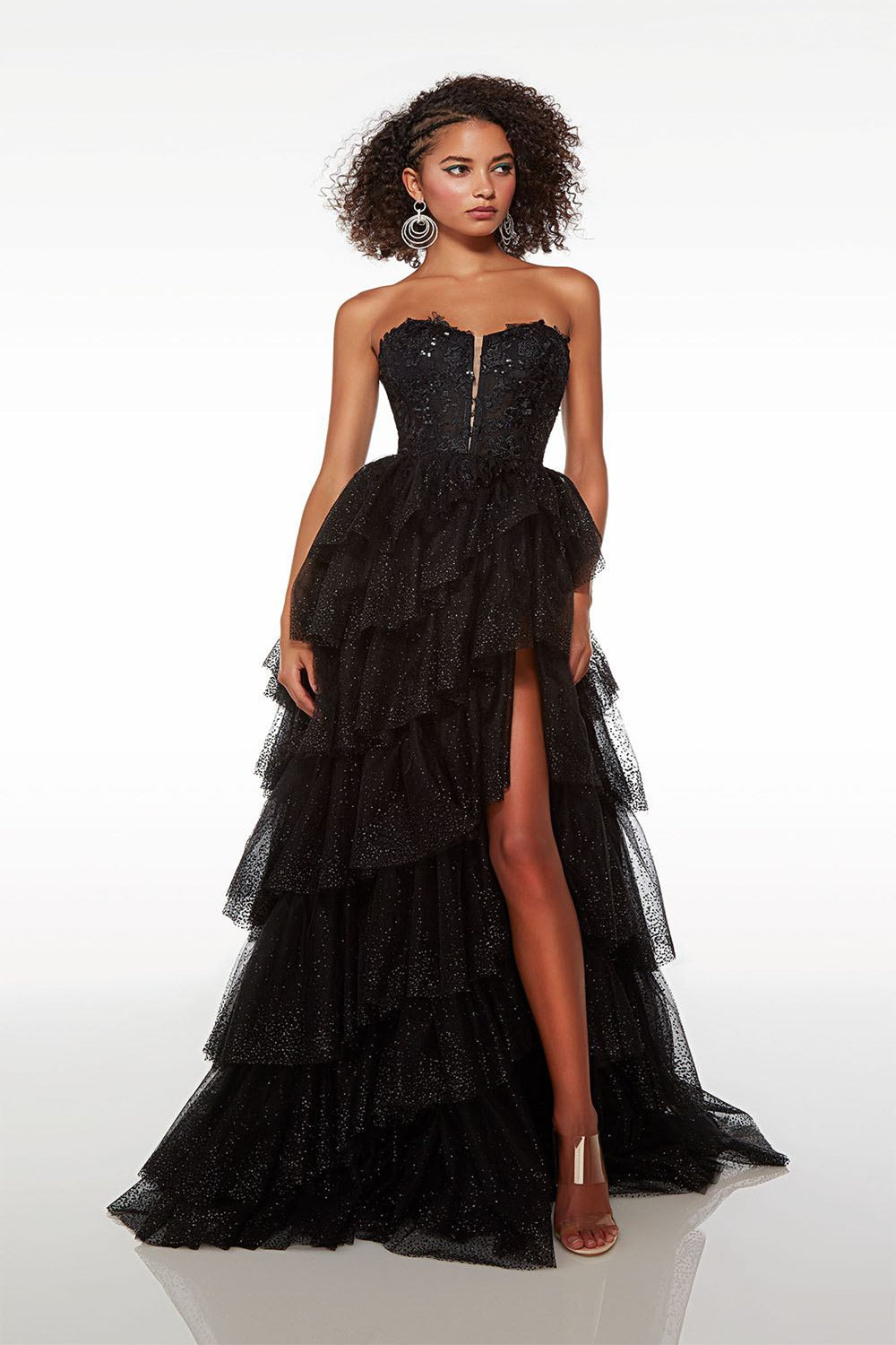Embroidered Off Shoulder Tulle Gown by Juliet 280 – ABC Fashion