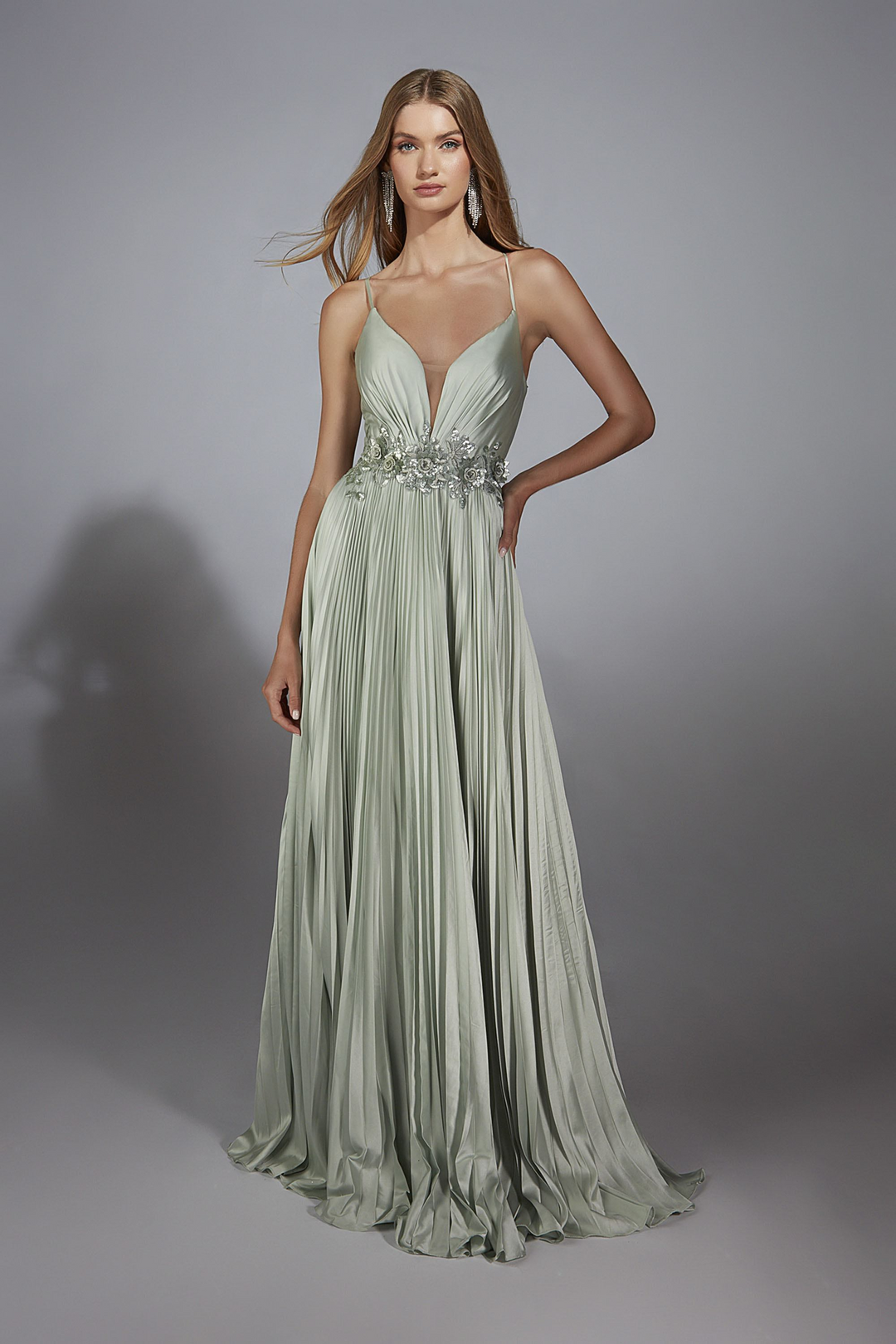 Alyce 61923 Satin Chiffon Prom Gown with Beading Mydressline Alyce 61923 Satin Chiffon Prom Gown with Beading Mydressline
