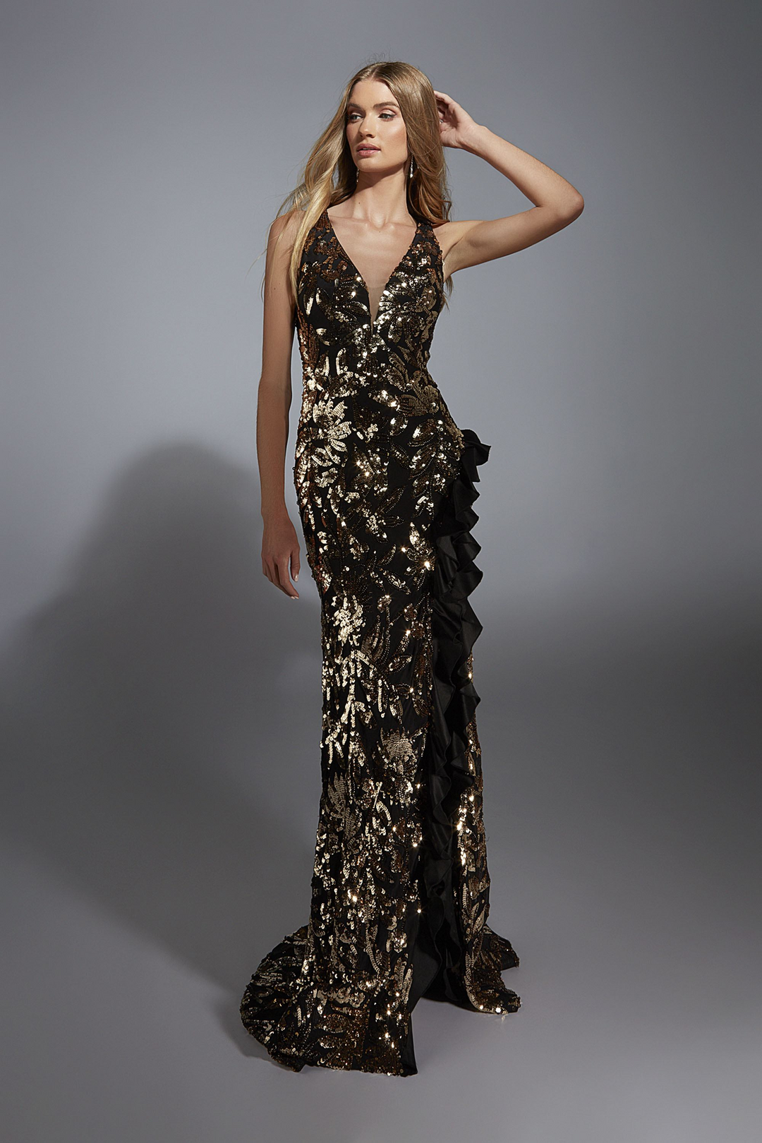 Alyce 61975 Sequin Lace Evening Gown - Elegant Glamour Mydressline Alyce 61975 Sequin Lace Evening Gown - Elegant Glamour Mydressline