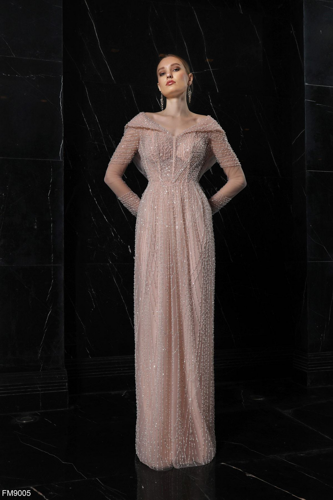 Azzure Couture FM9005 – Elegant Evening Gown - Spring 2024